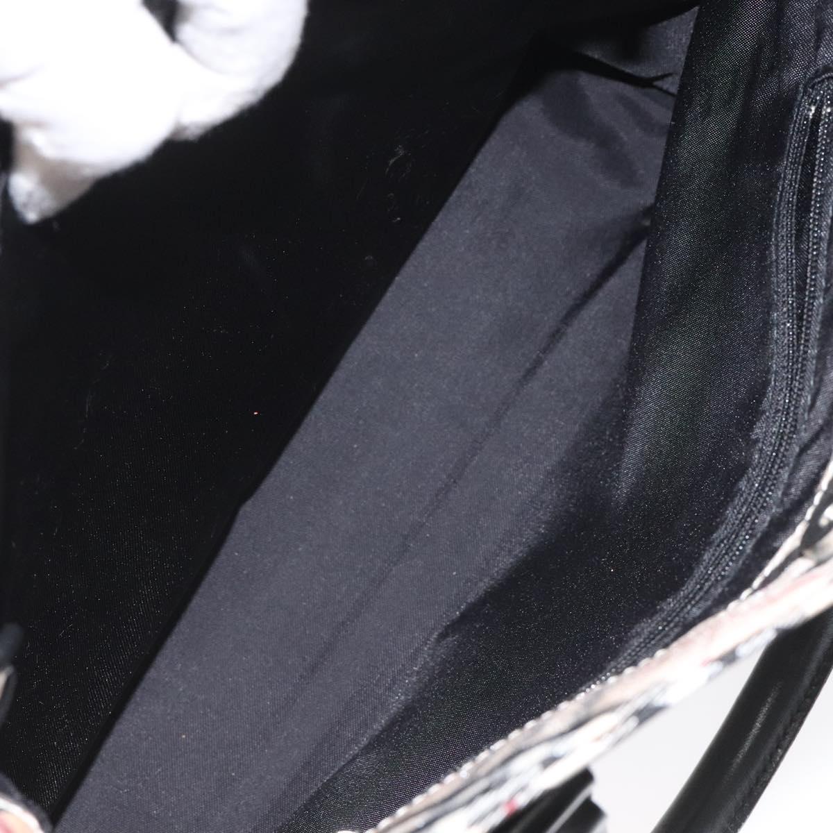 BURBERRY Nova Check Blue Label Hand Bag Nylon Beige Auth EC912