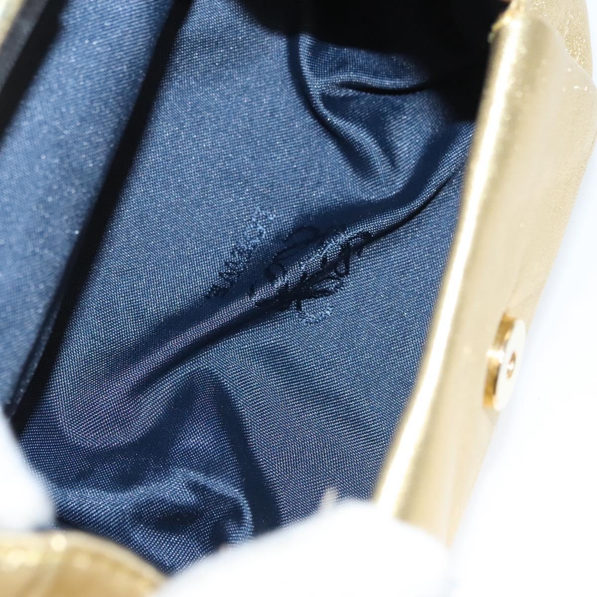 LOEWE Shoulder Bag Leather Gold Tone Auth EC925