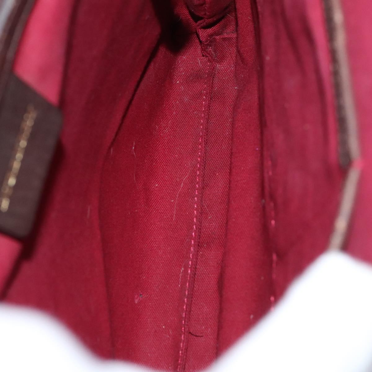 BURBERRY Nova Check Shoulder Bag Wool Beige Auth EC948