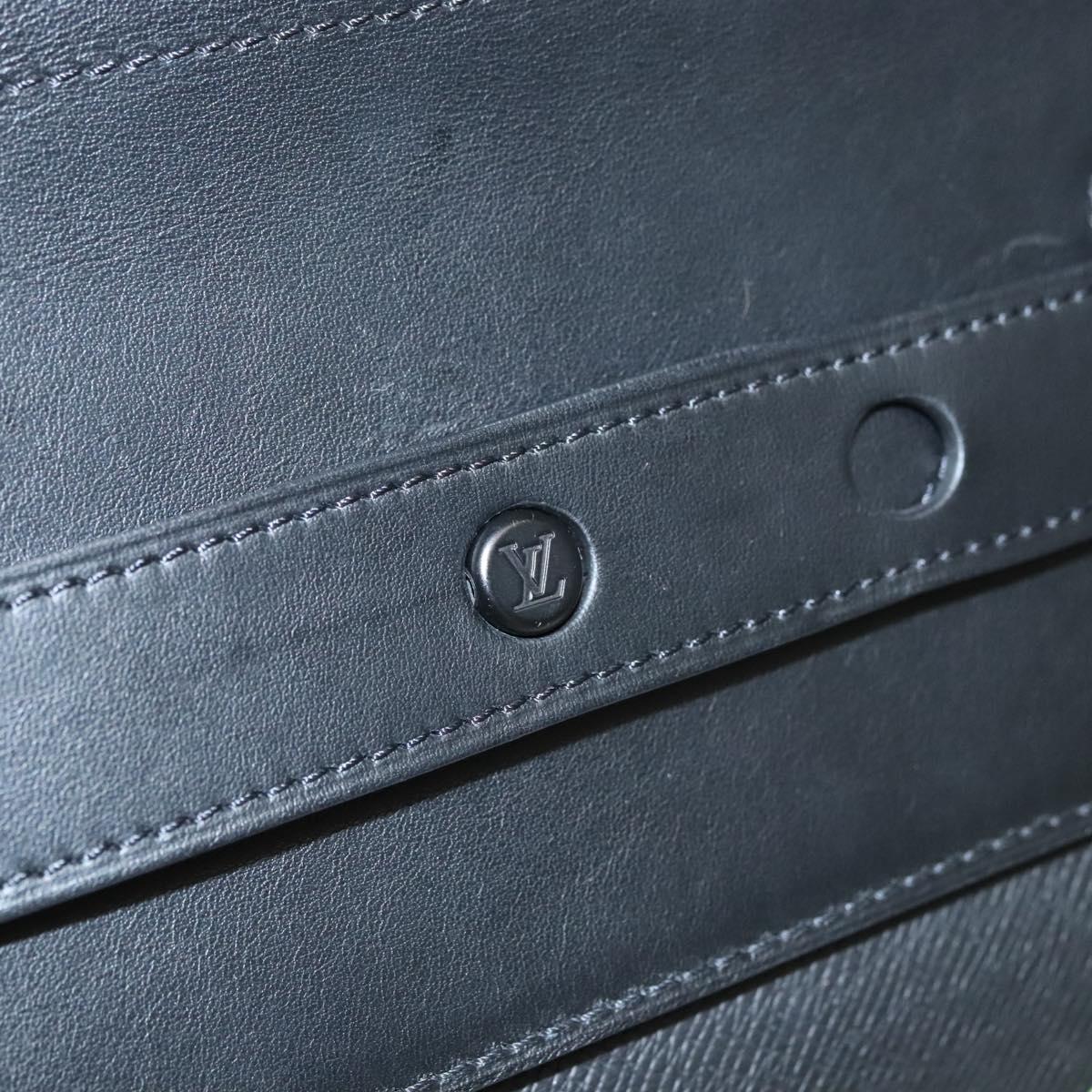 LOUIS VUITTON Taiga Steamer PM Hand Bag Black M30339 LV Auth EC951A