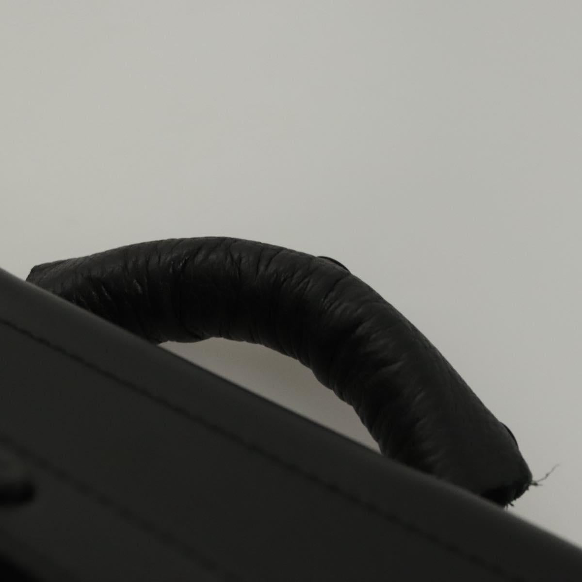 LOUIS VUITTON Taiga Steamer PM Hand Bag Black M30339 LV Auth EC951A