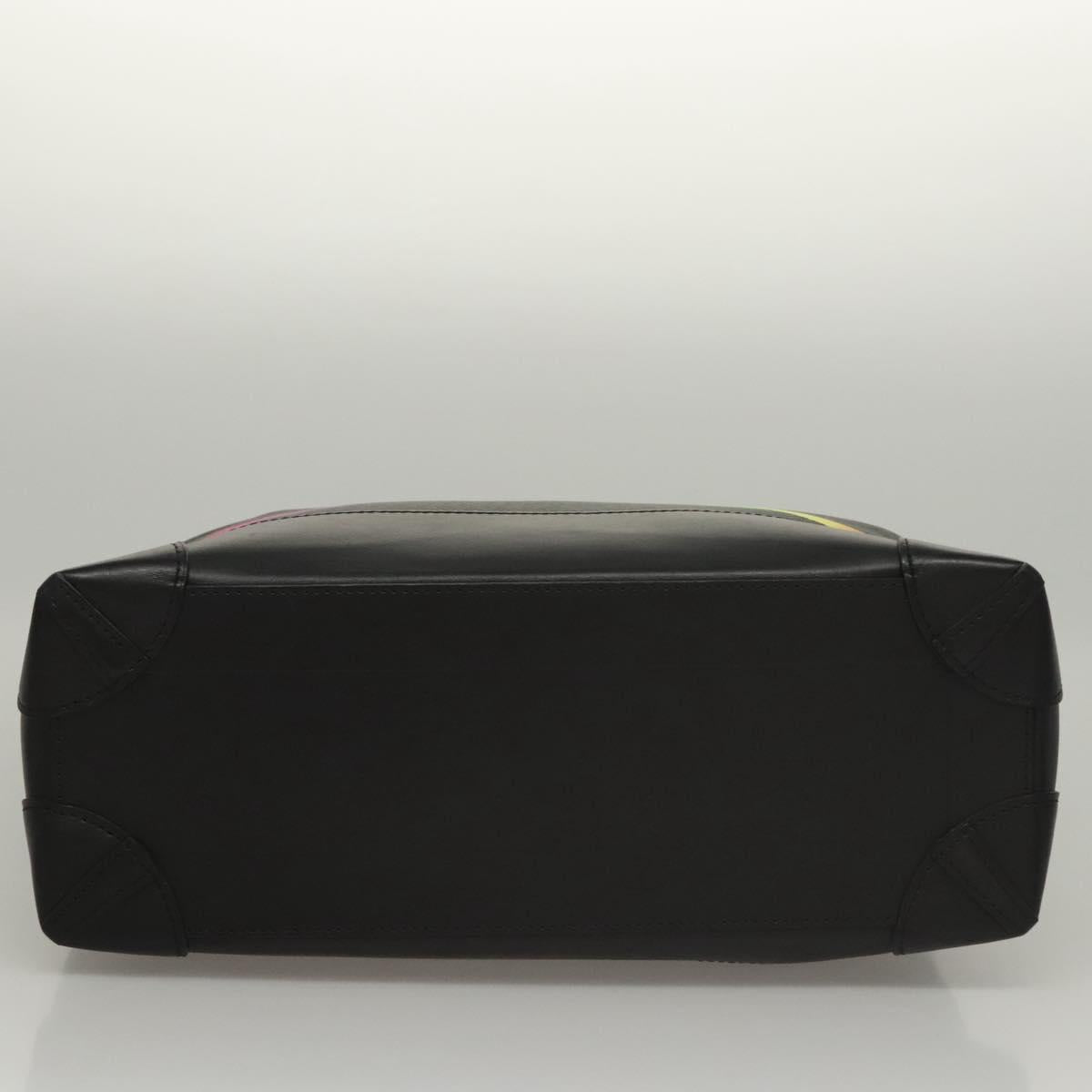 LOUIS VUITTON Taiga Steamer PM Hand Bag Black M30339 LV Auth EC951A
