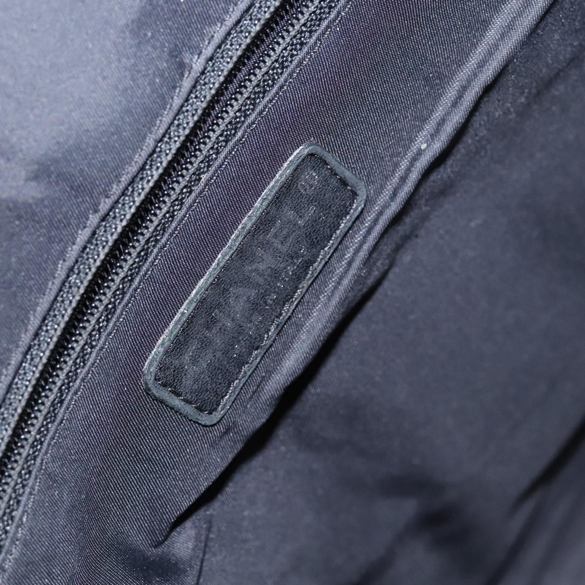 CHANEL Paris Biarritz PM Hand Bag Coated Canvas Black CC Auth EC957