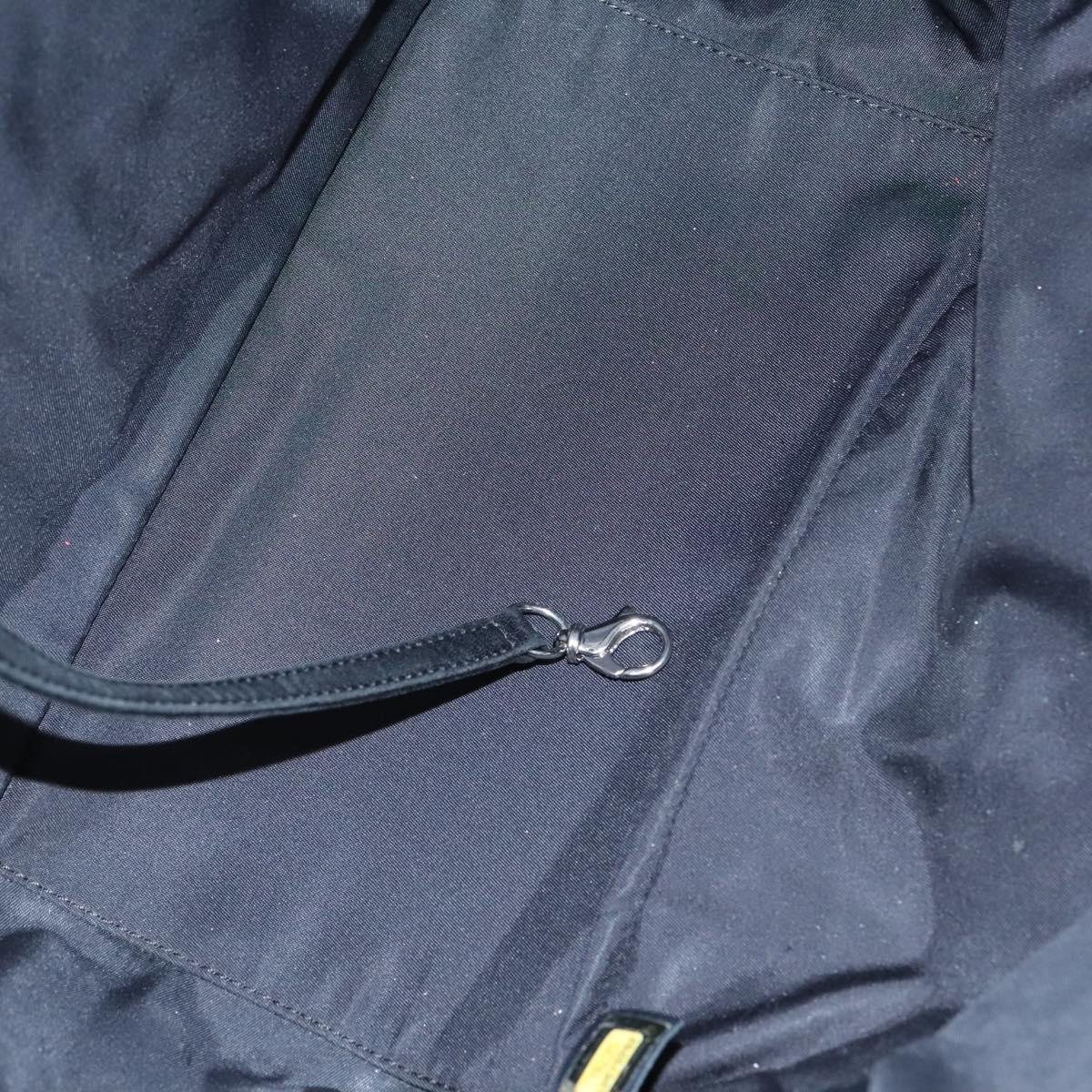 CHANEL Paris Biarritz PM Hand Bag Coated Canvas Black CC Auth EC957