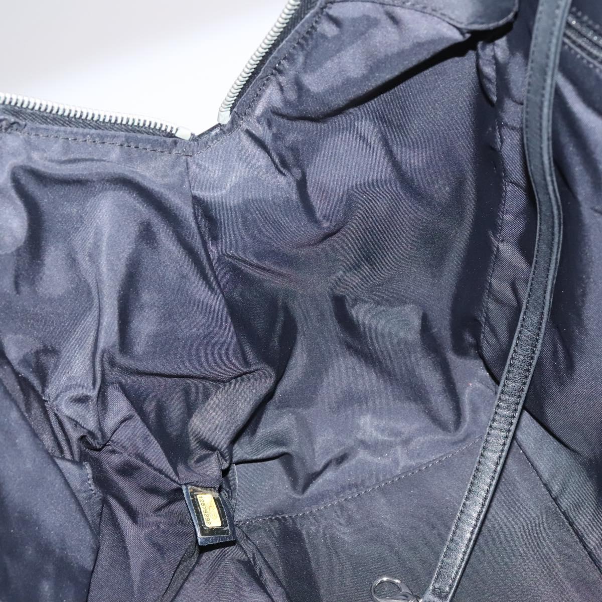 CHANEL Paris Biarritz PM Hand Bag Coated Canvas Black CC Auth EC957