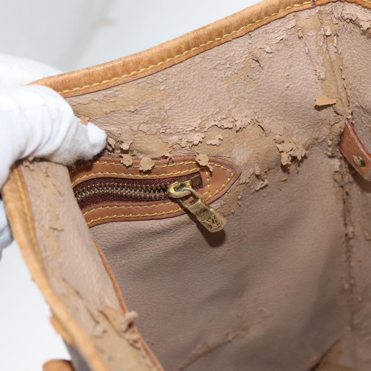 LOUIS VUITTON Monogram Bucket GM Shoulder Bag M42236 LV Auth EC995