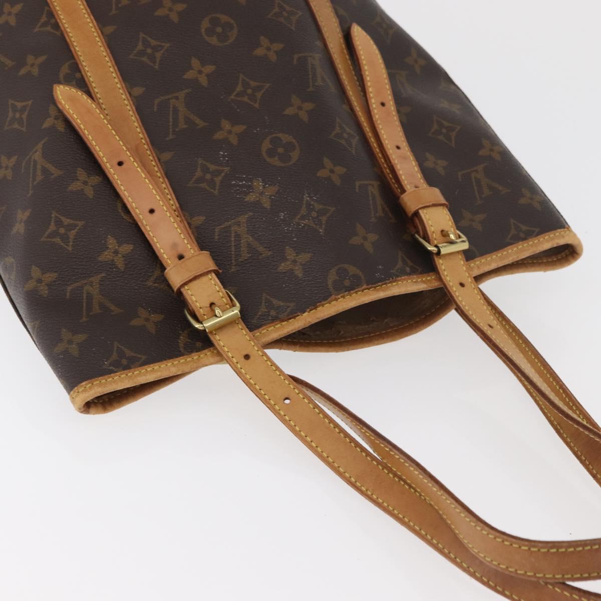 LOUIS VUITTON Monogram Bucket GM Shoulder Bag M42236 LV Auth EC995