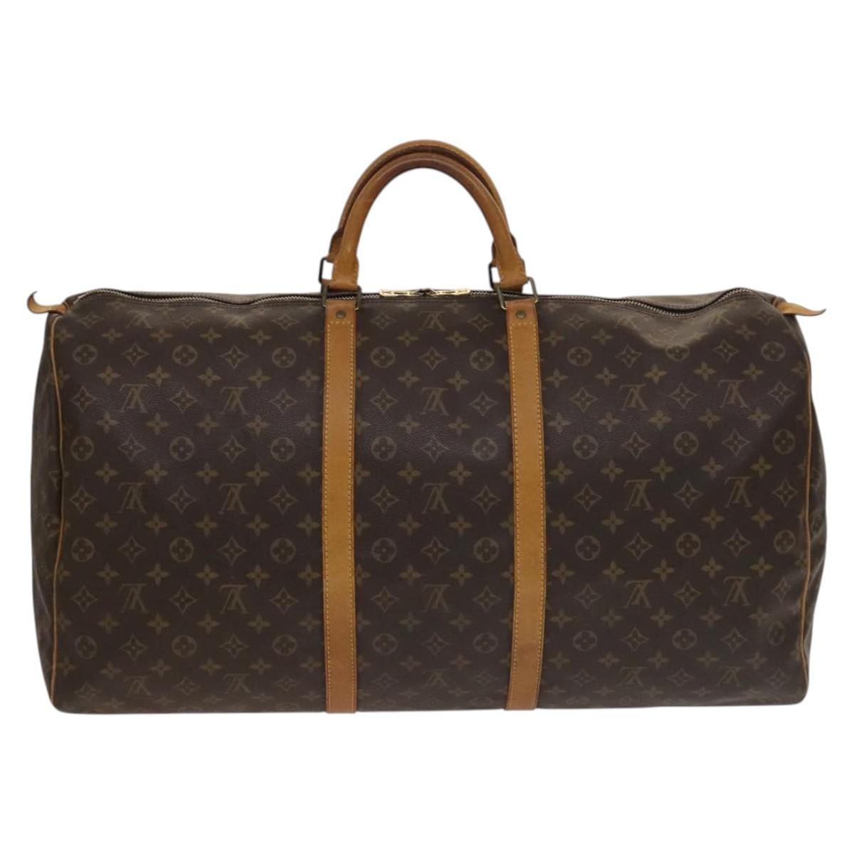 LOUIS VUITTON Monogram Keepall 60 Boston Bag M41422 LV Auth ep10029