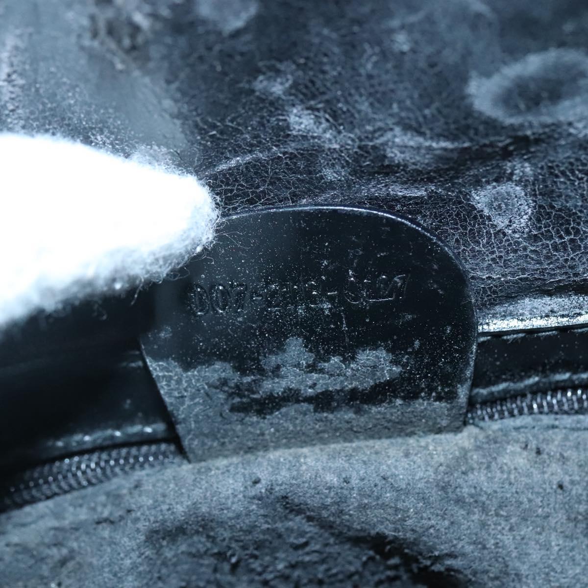 GUCCI Bamboo Body Bag Patent leather Black Gold 007 2113 0127 Auth ep10063