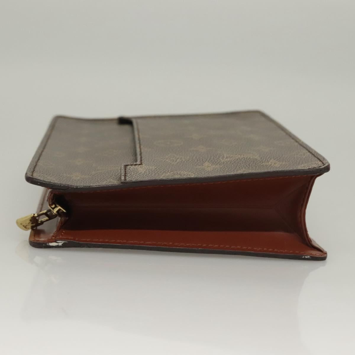 LOUIS VUITTON Monogram Pochette Homme Clutch Bag M51795 LV Auth ep10072