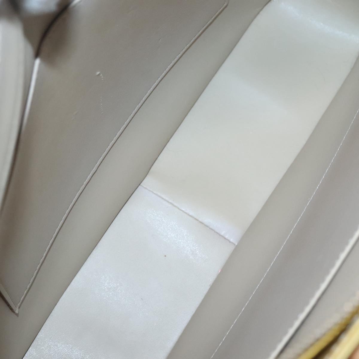 LOUIS VUITTON Monogram Vernis Columbus Tote Bag Beige M91023 LV Auth ep10083