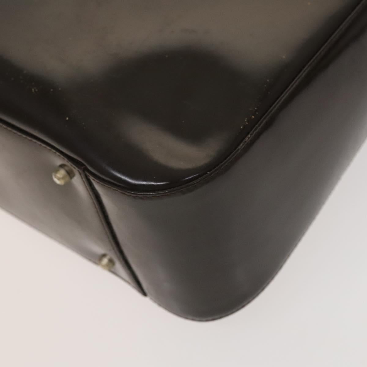 GUCCI Hand Bag Patent leather 2way Silver Brown 000 2058 0504 5 Auth ep10087
