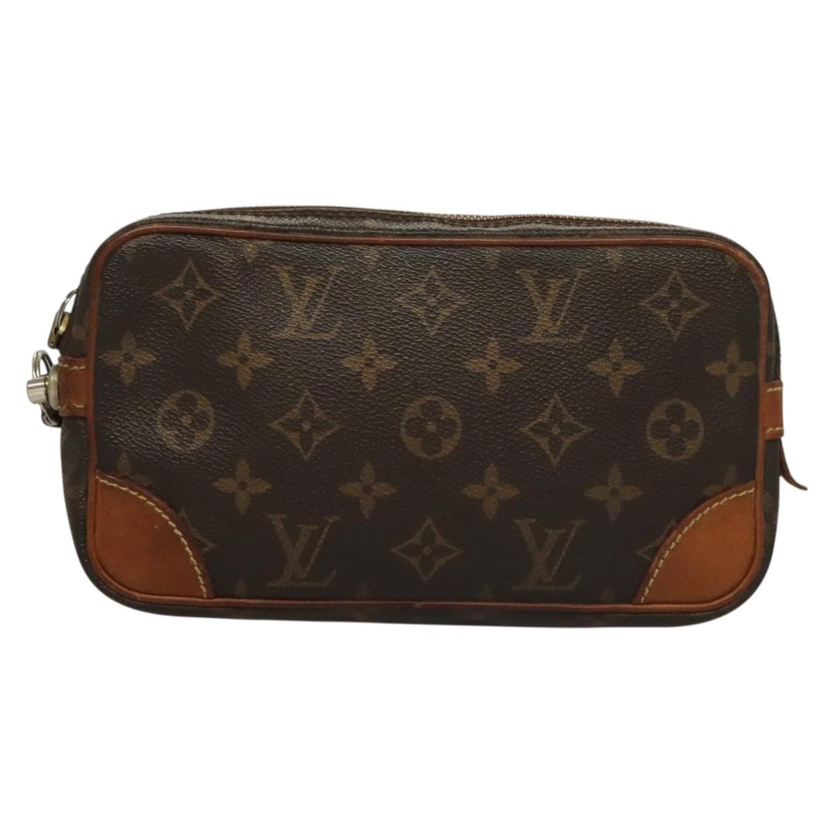 LOUIS VUITTON Monogram Marly Dragonne PM Clutch Bag M51827 LV Auth ep10117