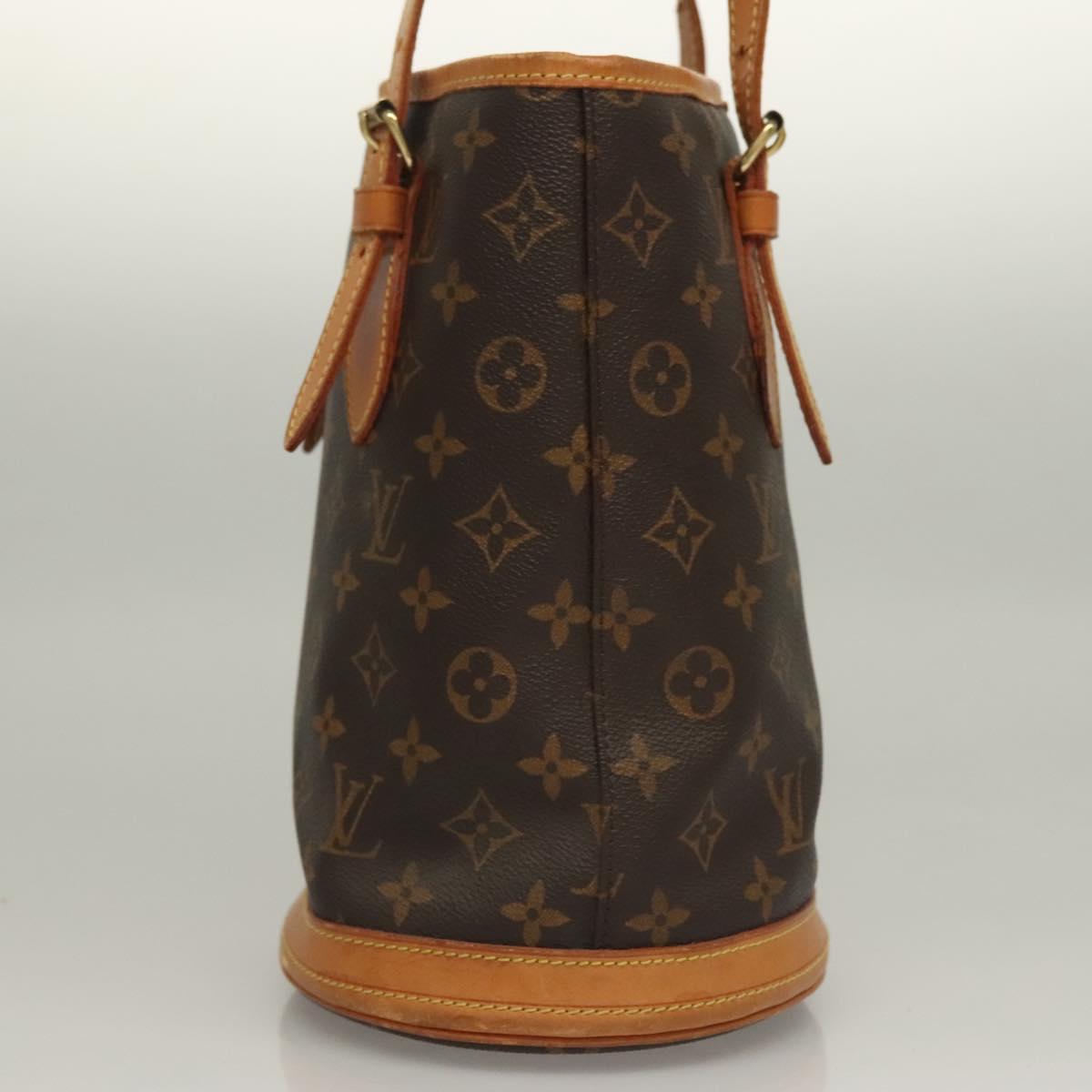 LOUIS VUITTON Monogram Bucket PM Shoulder Bag M42238 LV Auth ep10125