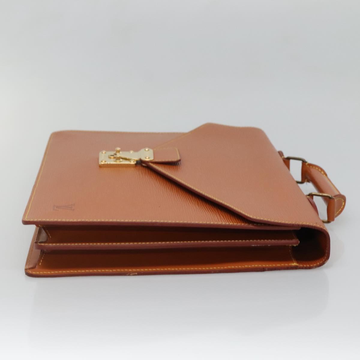 LOUIS VUITTON Epi Serviette Conseiller Zipangu Gold M54428 LV Auth ep10133