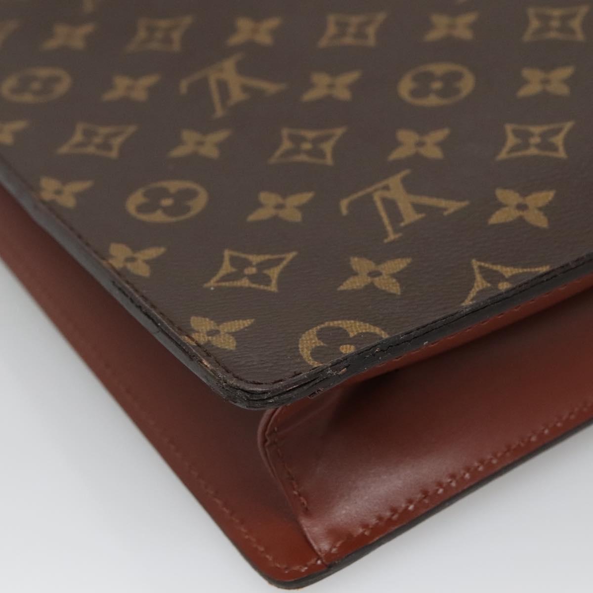 LOUIS VUITTON Monogram Porte Documents Bandouliere Bag M53338 Auth ep10146