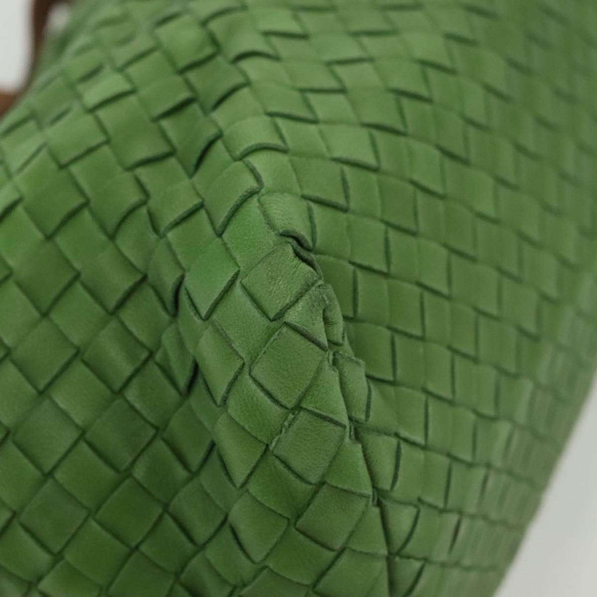 BOTTEGA VENETA INTRECCIATO Hand Bag Leather Green 169759 Auth ep10161