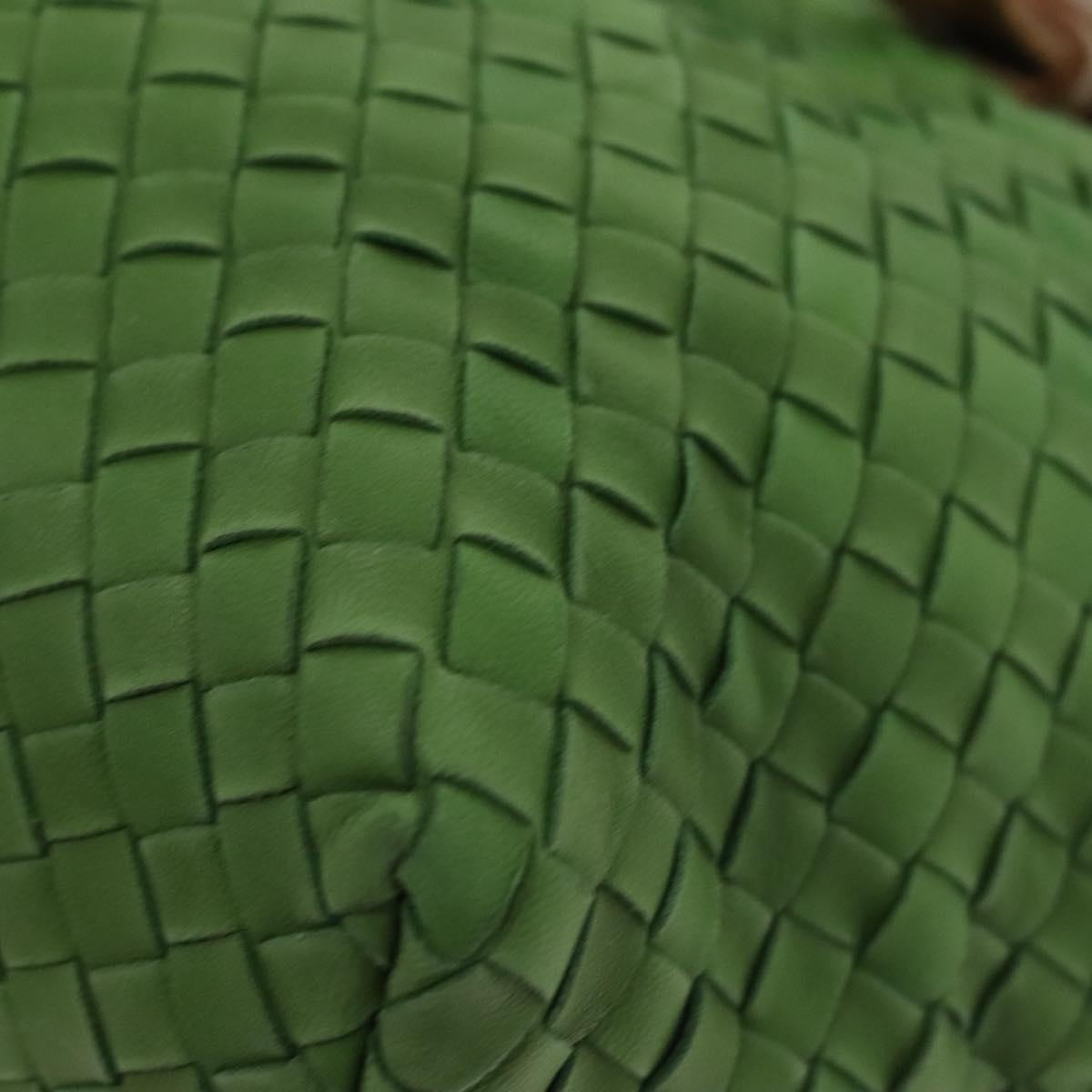 BOTTEGA VENETA INTRECCIATO Hand Bag Leather Green 169759 Auth ep10161