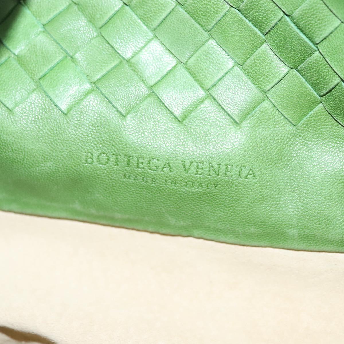 BOTTEGA VENETA INTRECCIATO Hand Bag Leather Green 169759 Auth ep10161
