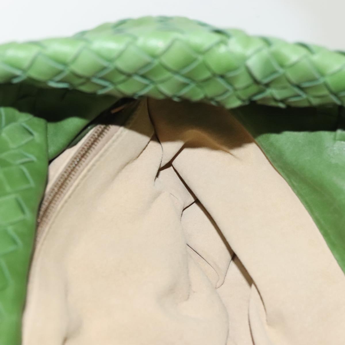 BOTTEGA VENETA INTRECCIATO Hand Bag Leather Green 169759 Auth ep10161