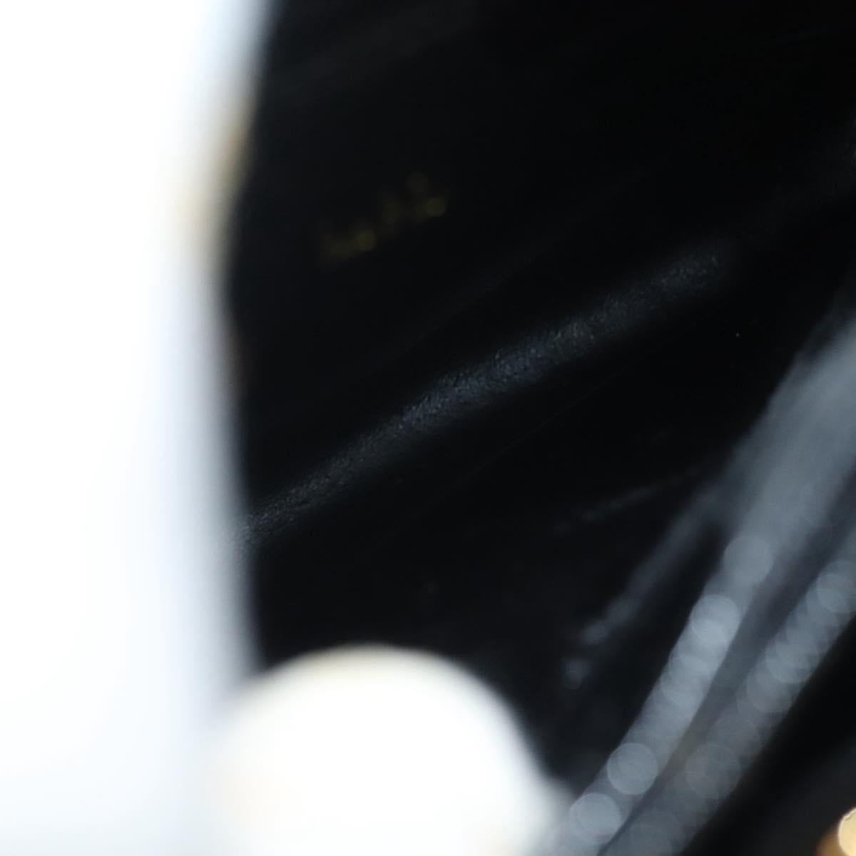 GUCCI Bamboo Hand Bag Leather Black Gold 002 2122 0260 Auth ep10191