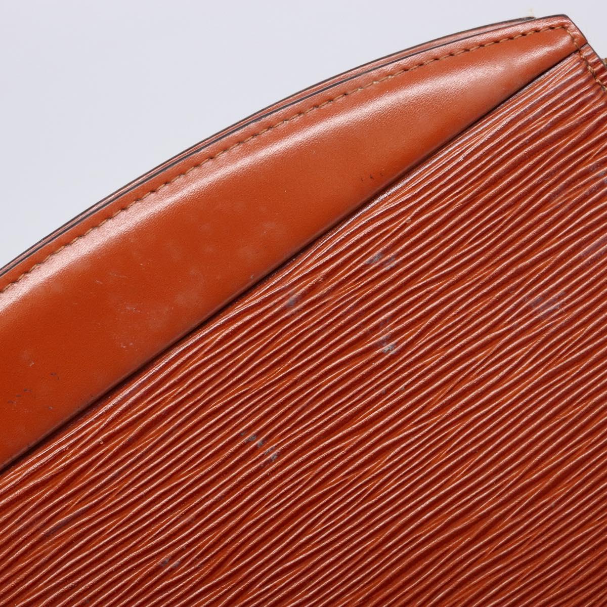 LOUIS VUITTON Epi Trousse Crete Pouch Brown M48403 LV Auth ep10214