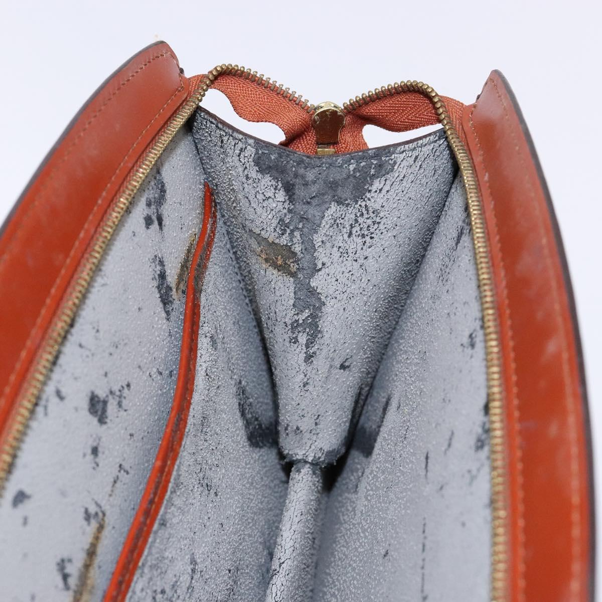 LOUIS VUITTON Epi Trousse Crete Pouch Brown M48403 LV Auth ep10214