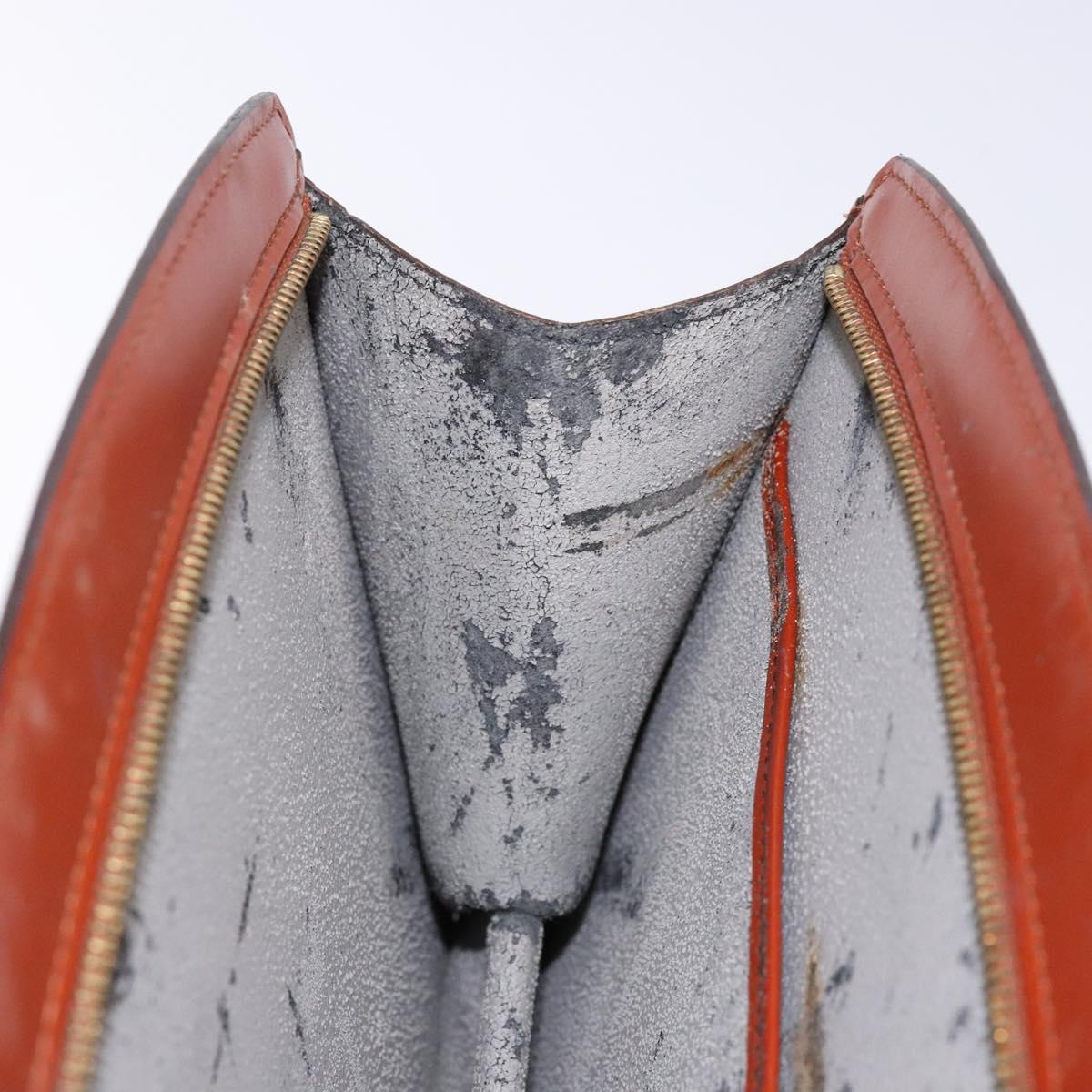 LOUIS VUITTON Epi Trousse Crete Pouch Brown M48403 LV Auth ep10214