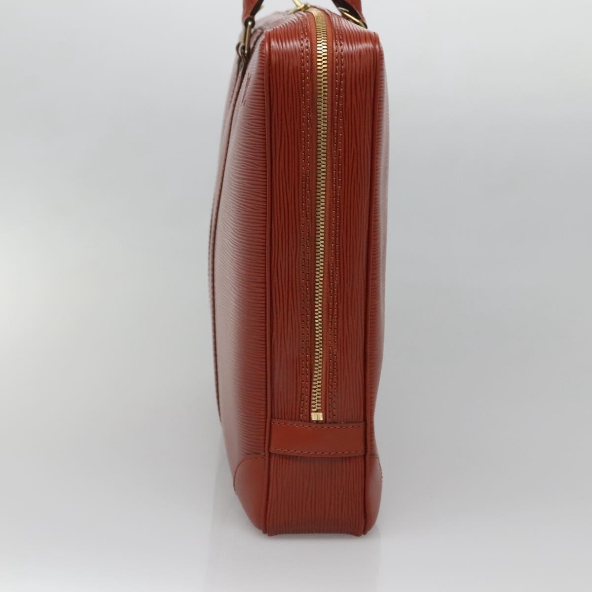 LOUIS VUITTON Epi Porte Documents Voyage Business Bag Brown M54478 Auth ep10215