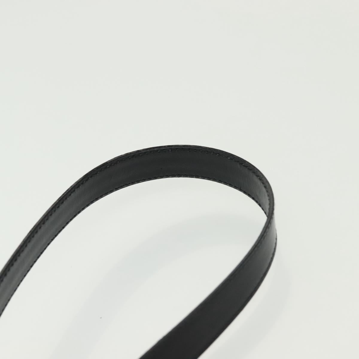 GUCCI Hand Bag Leather 2way Black Gold 000 2046 0562 Auth ep10245