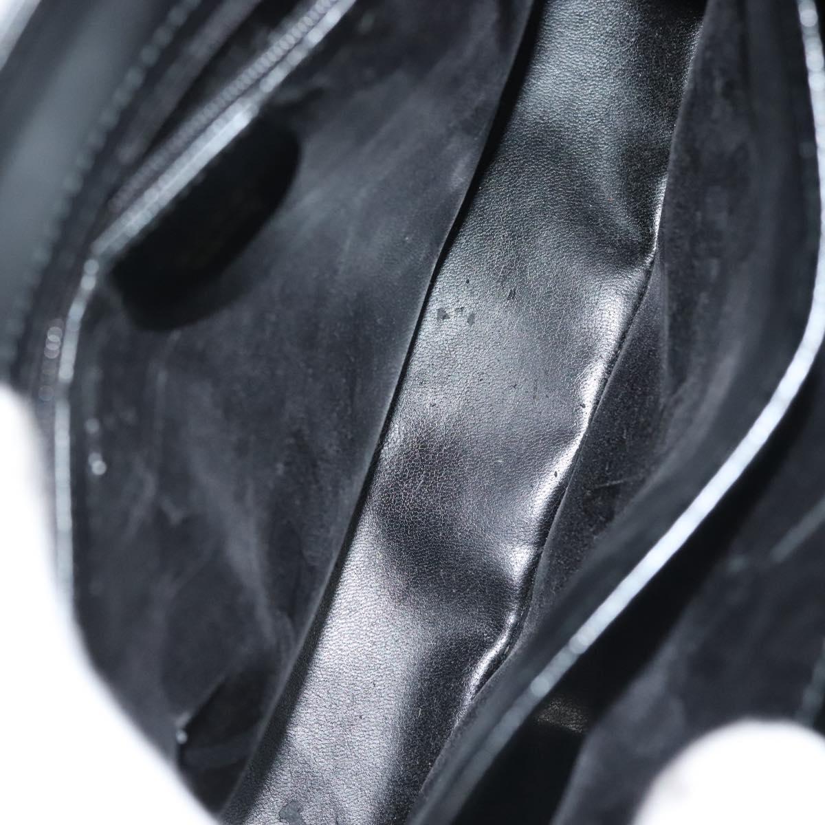 GUCCI Hand Bag Leather 2way Black Gold 000 2046 0562 Auth ep10245