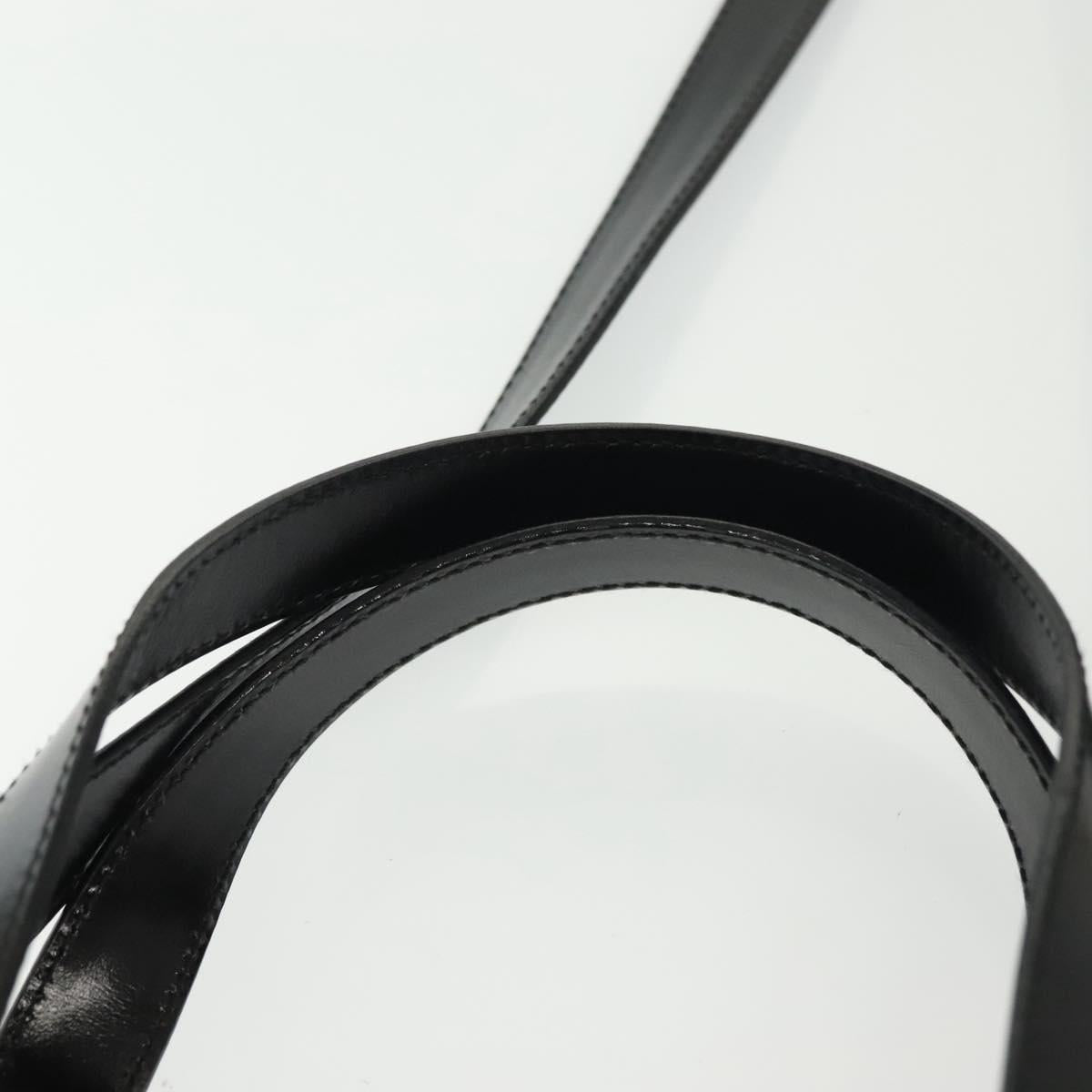 GUCCI Hand Bag Leather 2way Black Gold 000 2046 0562 Auth ep10245