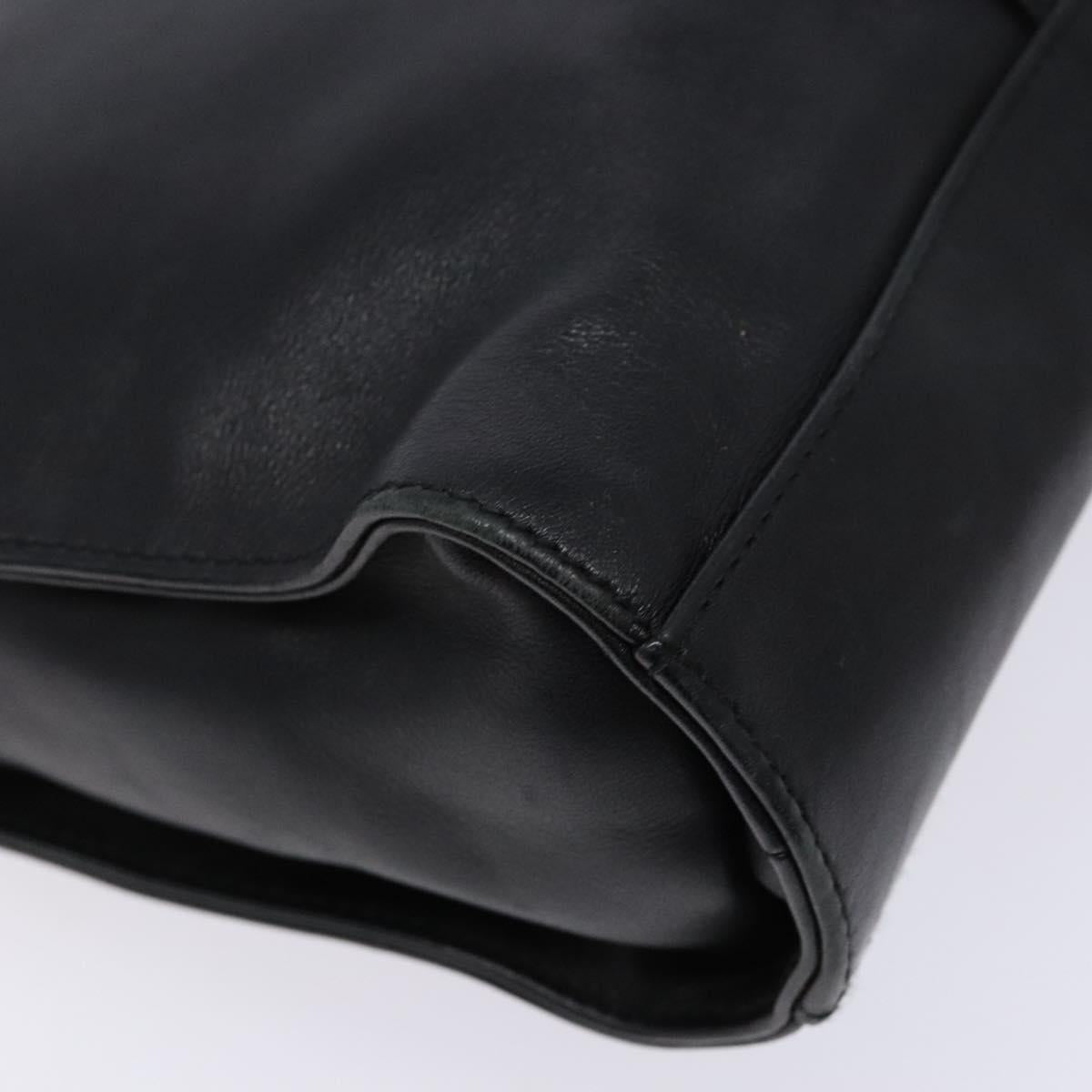GUCCI Jackie Shoulder Bag Leather Black Silver 001 3734 Auth ep10249