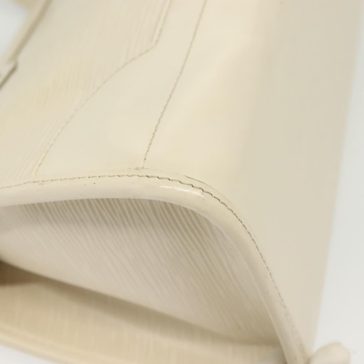 LOUIS VUITTON Epi Madeleine PM Hand Bag White Yvoire M5933J LV Auth ep10269