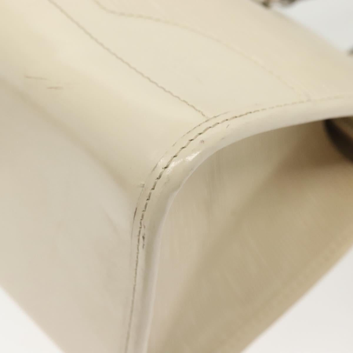 LOUIS VUITTON Epi Madeleine PM Hand Bag White Yvoire M5933J LV Auth ep10269