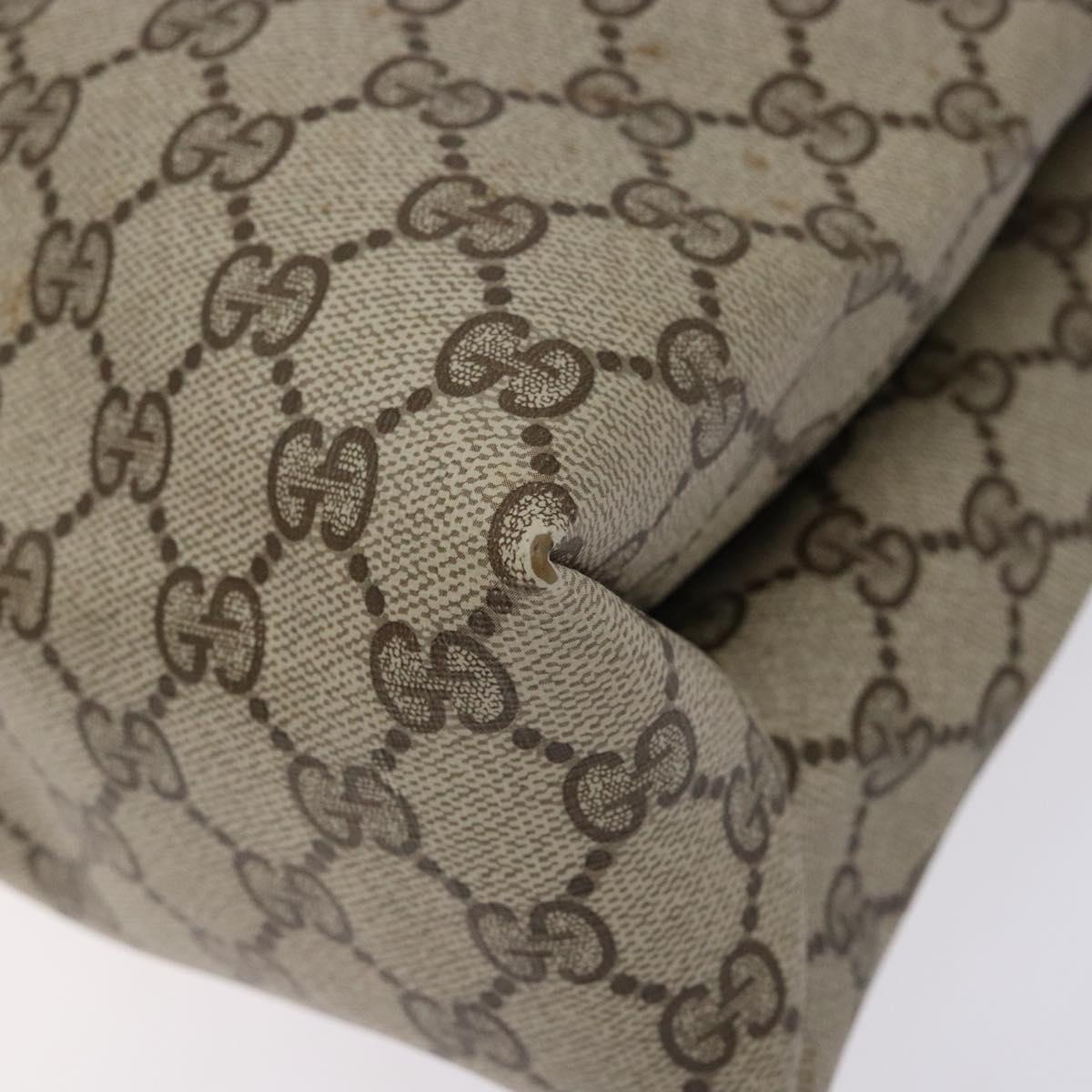 GUCCI GG Supreme Web Sherry Line Tote Bag PVC Beige Gold 39 02 091 Auth ep10316