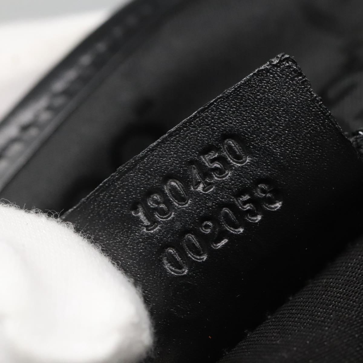 GUCCI GG Canvas Tote Bag Outlet Black Silver 180450 Auth ep10324