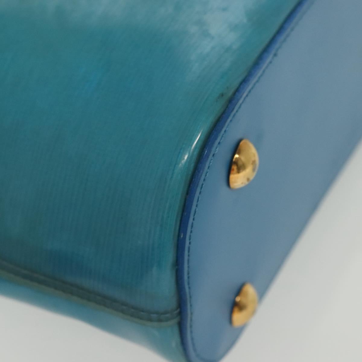 LOUIS VUITTON Epi Plage Mini Lagoon Bay Hand Bag Blue M92472 LV Auth ep10332