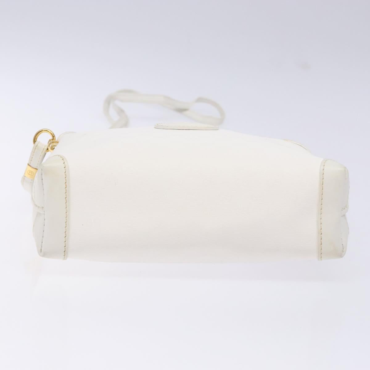 GUCCI Micro GG Supreme Shoulder Bag PVC White Gold 007 115 4916 Auth ep10339