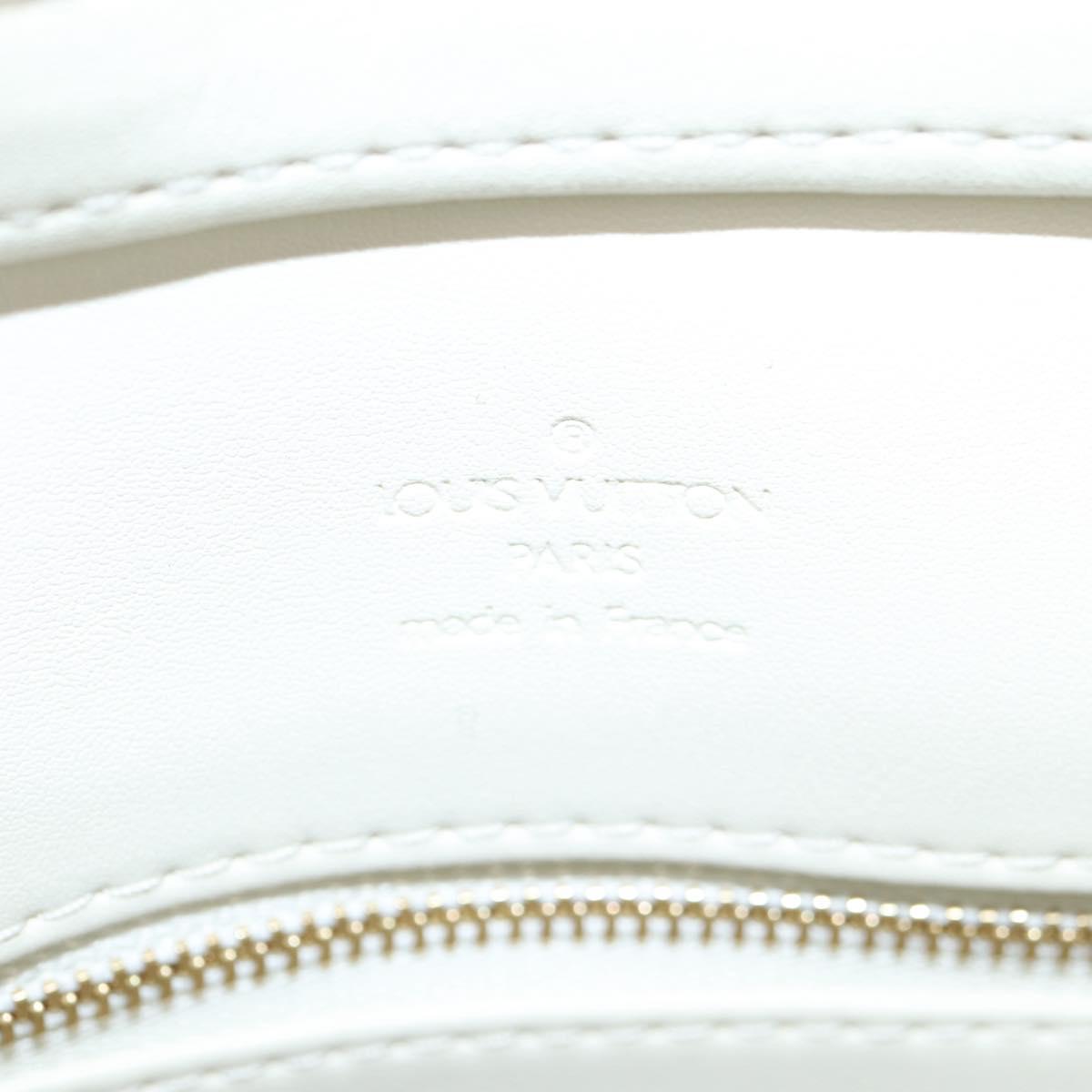 LOUIS VUITTON Monogram Vernis Houston Hand Bag Perle M91342 LV Auth ep10355A