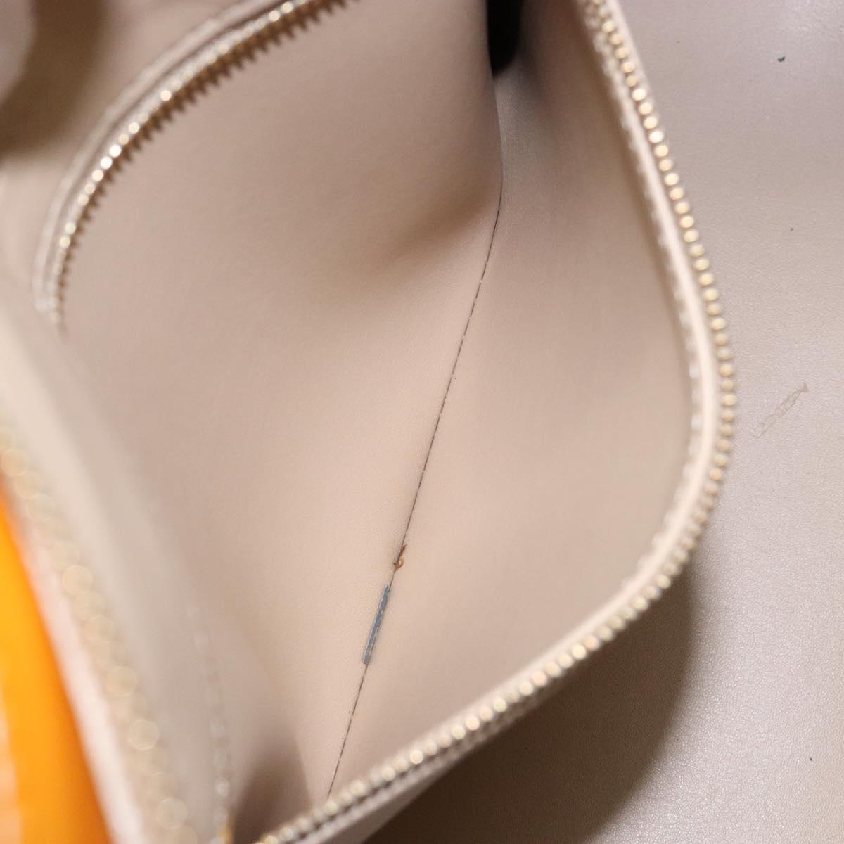 LOUIS VUITTON Monogram Vernis Houston Hand Bag Beige M91004 LV Auth ep10359