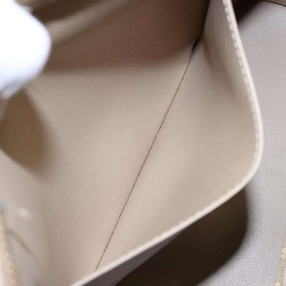 LOUIS VUITTON Monogram Vernis Houston Hand Bag Beige M91004 LV Auth ep10359