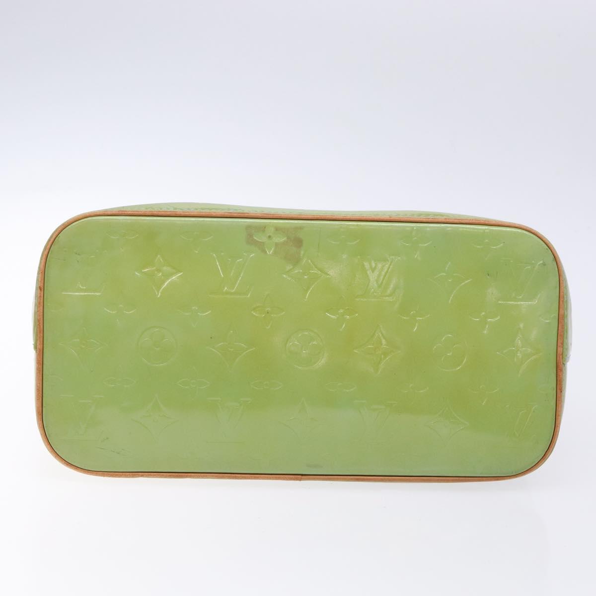 LOUIS VUITTON Monogram Vernis Houston Hand Bag Baby Blue M91005 LV Auth ep10362