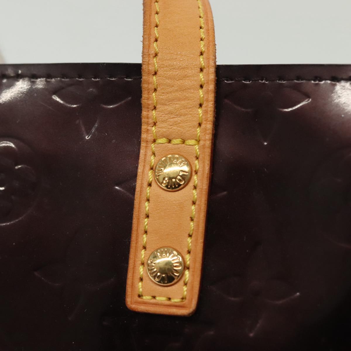 LOUIS VUITTON Monogram Vernis Reade PM Hand Bag Amarante M91993 LV Auth ep10373