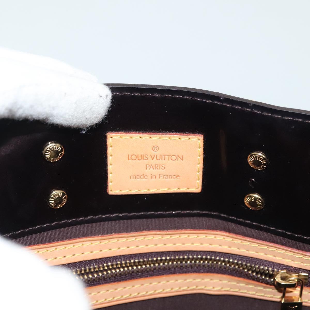 LOUIS VUITTON Monogram Vernis Reade PM Hand Bag Amarante M91993 LV Auth ep10373