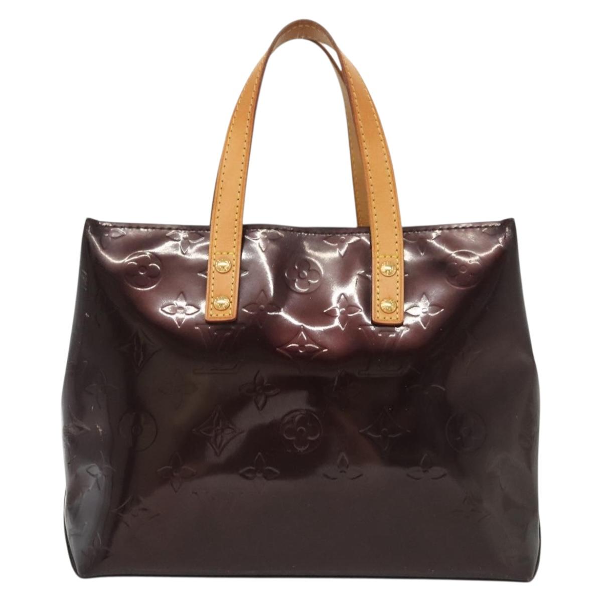 LOUIS VUITTON Monogram Vernis Reade PM Hand Bag Amarante M91993 LV Auth ep10373