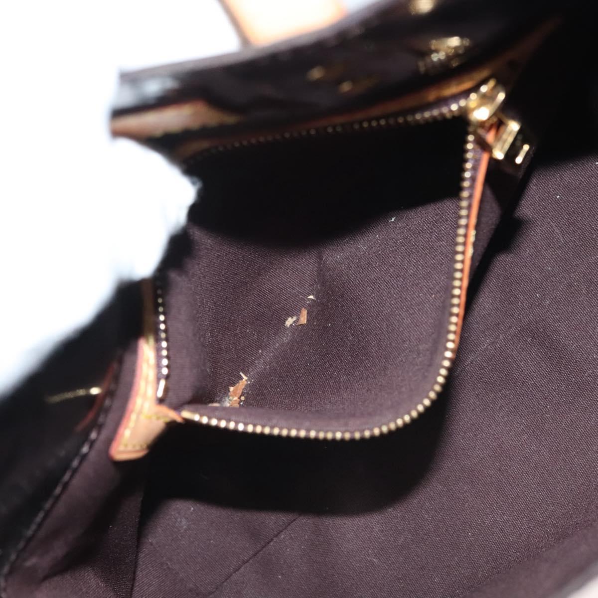 LOUIS VUITTON Monogram Vernis Reade PM Hand Bag Amarante M91993 LV Auth ep10373