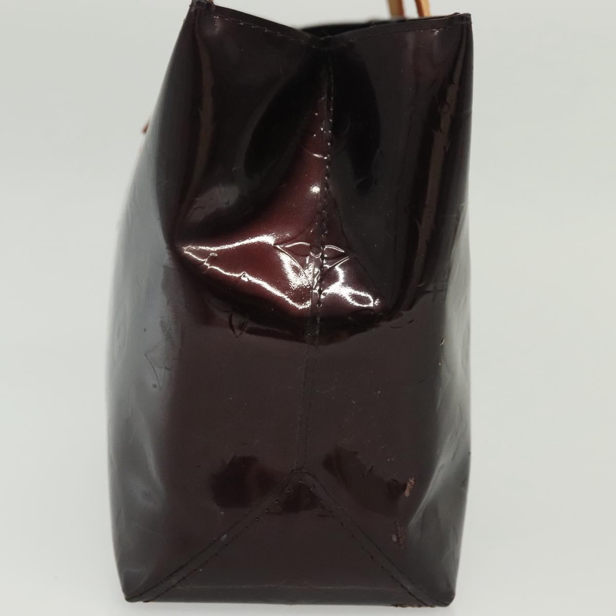 LOUIS VUITTON Monogram Vernis Reade PM Hand Bag Amarante M91993 LV Auth ep10373