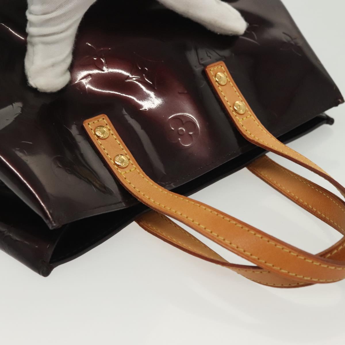 LOUIS VUITTON Monogram Vernis Reade PM Hand Bag Amarante M91993 LV Auth ep10373