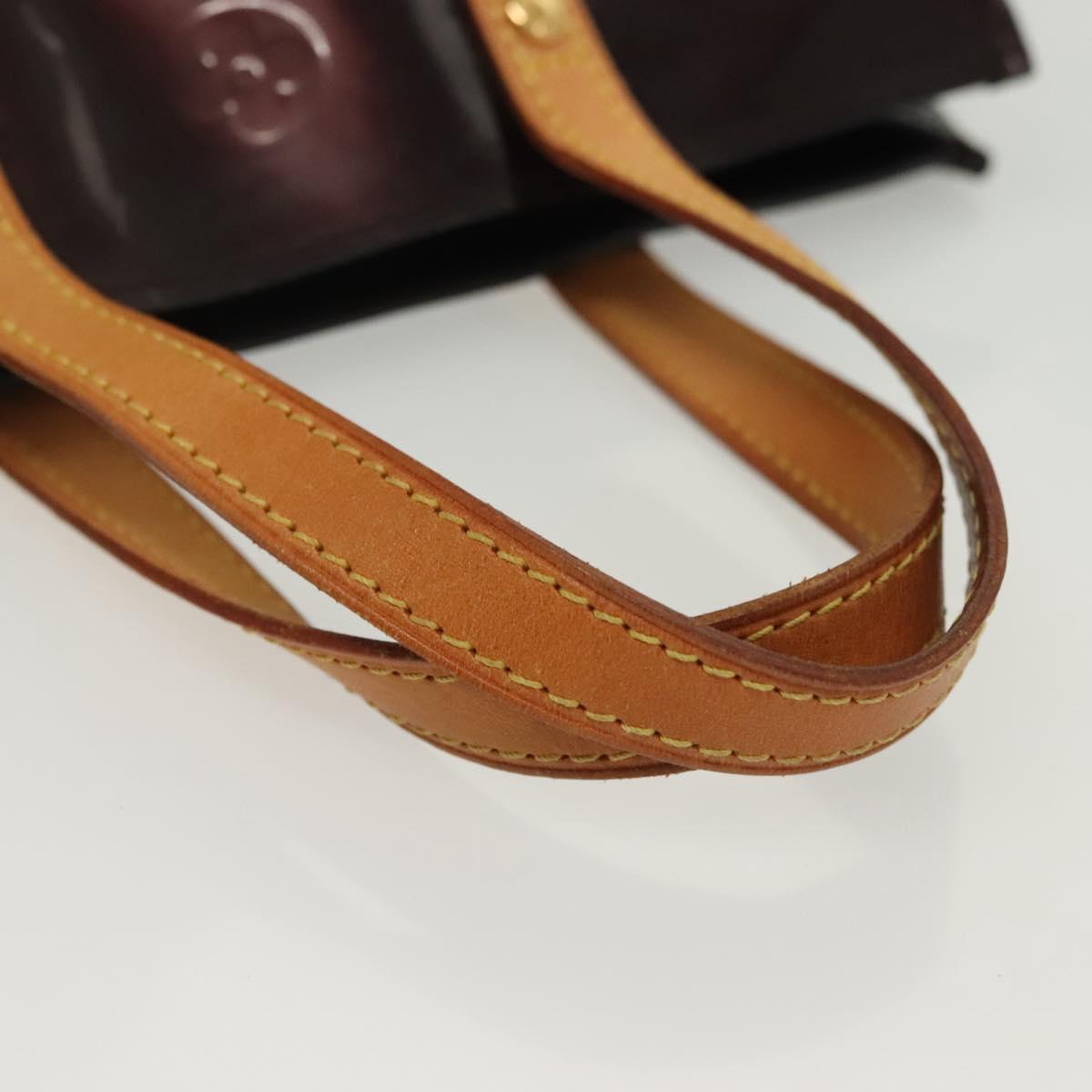 LOUIS VUITTON Monogram Vernis Reade PM Hand Bag Amarante M91993 LV Auth ep10373